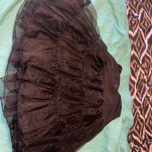 Woman’s black layered petticoat